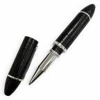 Louis Vuitton Cargo Alligator Cap Type Ballpoint Pen Black Silver Handwriting