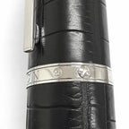 Louis Vuitton Cargo Alligator Cap Type Ballpoint Pen Black Silver Handwriting — view 8
