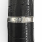 Louis Vuitton Cargo Alligator Cap Type Ballpoint Pen Black Silver Handwriting — view 6