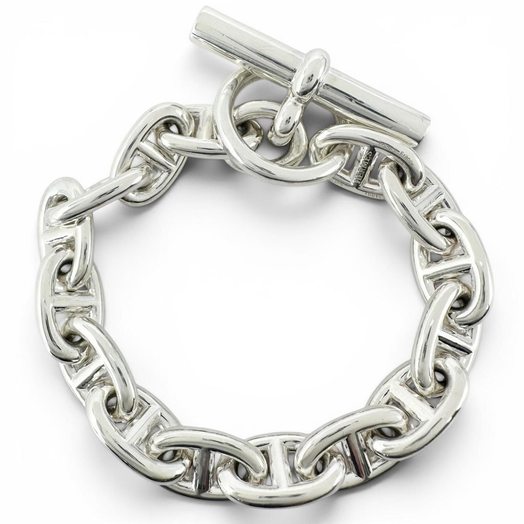 Hermes Chaine D'ancre PM 15 Links Bracelet Silver — view 2