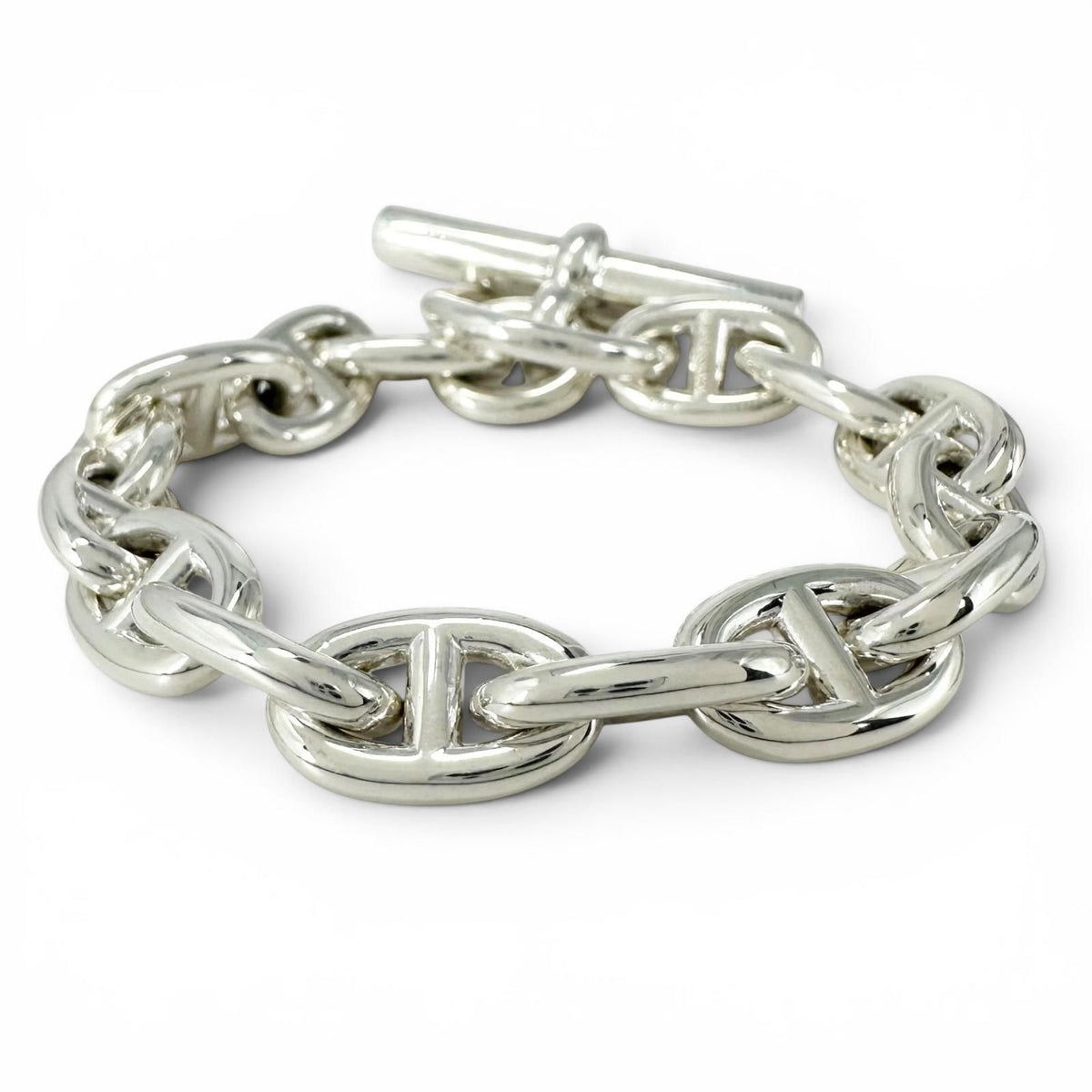 Hermes Chaine D'ancre PM 15 Links Bracelet Silver — view 3