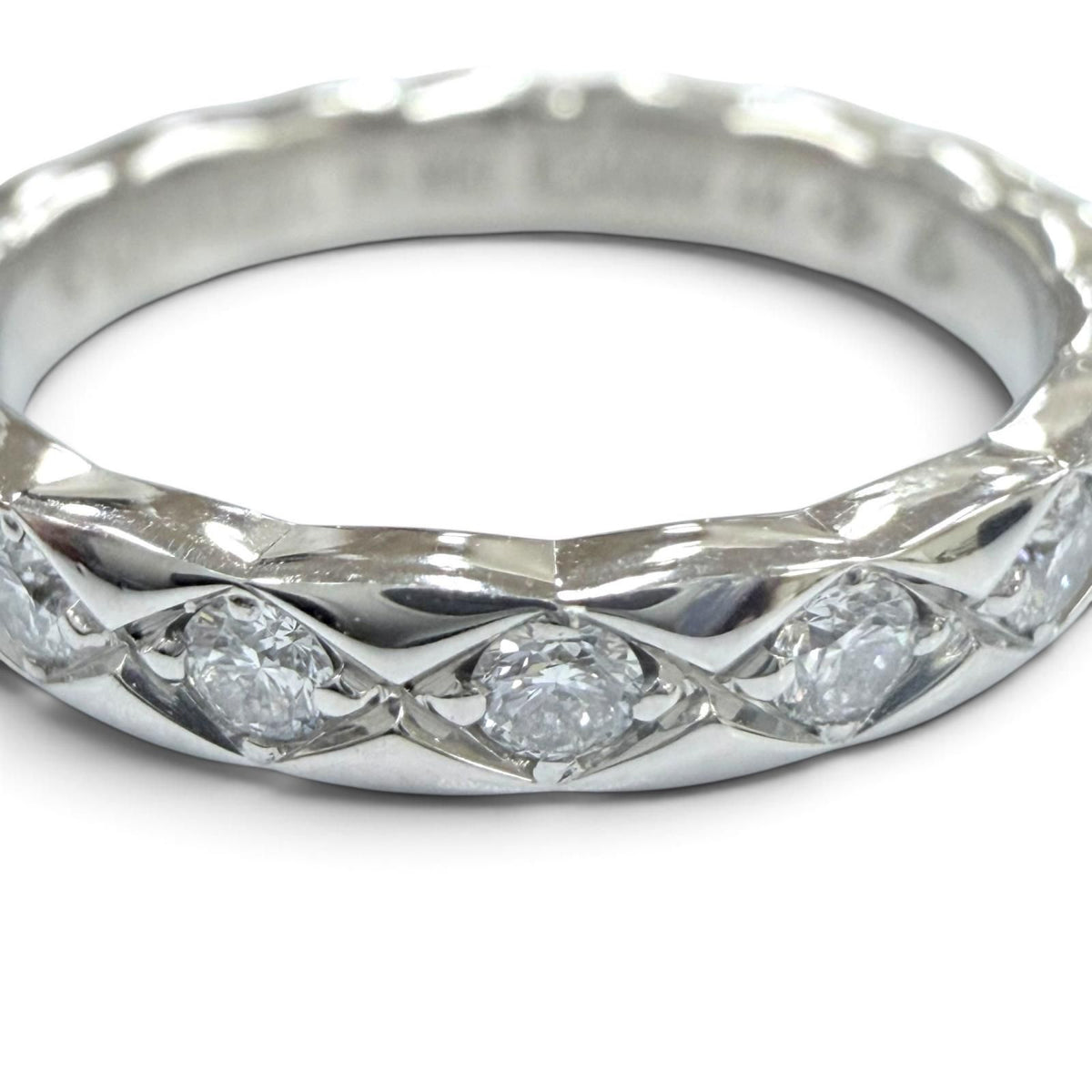 Chanel Diamond Coco Crush Ring of Platinum — view 5