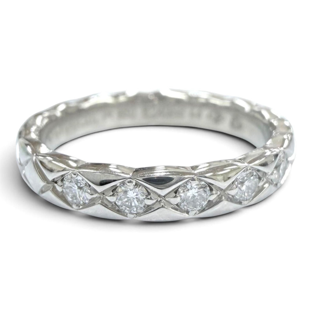 Chanel Diamond Coco Crush Ring of Platinum