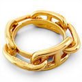 Hermes Legate Chain Motif Chaine D'ancre Scarf Closure Ring Gold