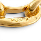 Hermes Legate Chain Motif Chaine D'ancre Scarf Closure Ring Gold — view 4
