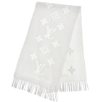Louis Vuitton Echarpe Reykjavik Cashmere Greige Monogram Scarf — view 4