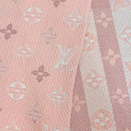 Louis Vuitton Logomania Scarf Rainbow Wool Silk Crystal Pink — view 5