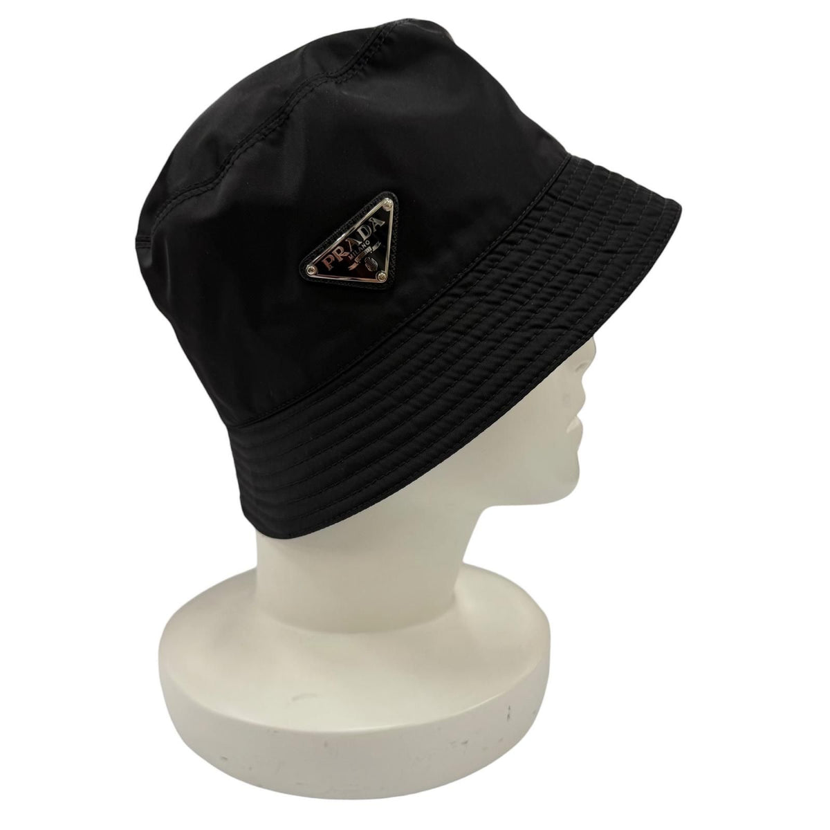 Prada Re-Nylon Bucket Hat Black — view 4