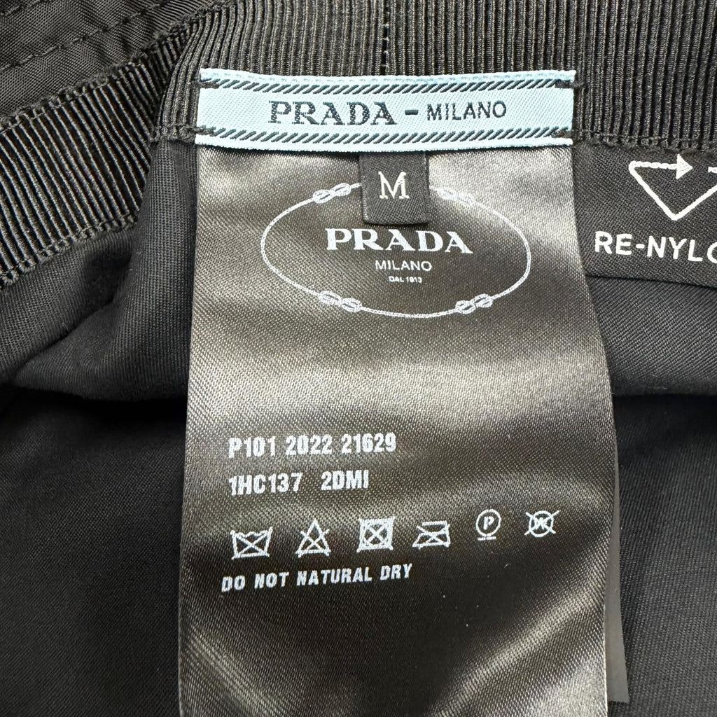 Prada Re-Nylon Bucket Hat Black — view 7