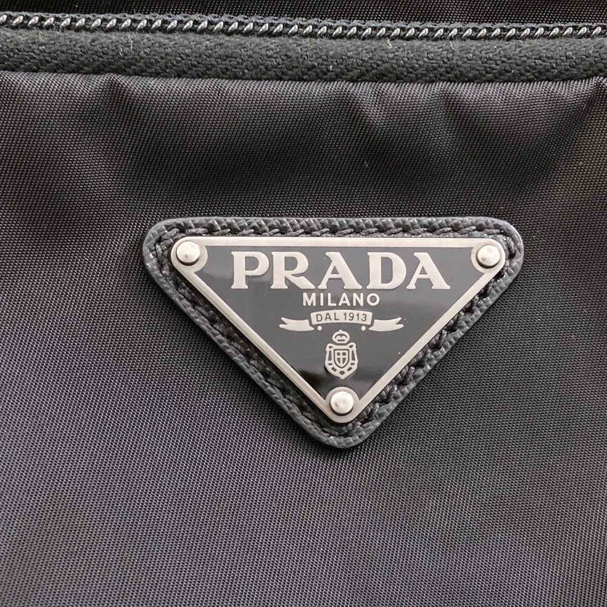 Prada Logo Backpack Recycled Nylon — view 8