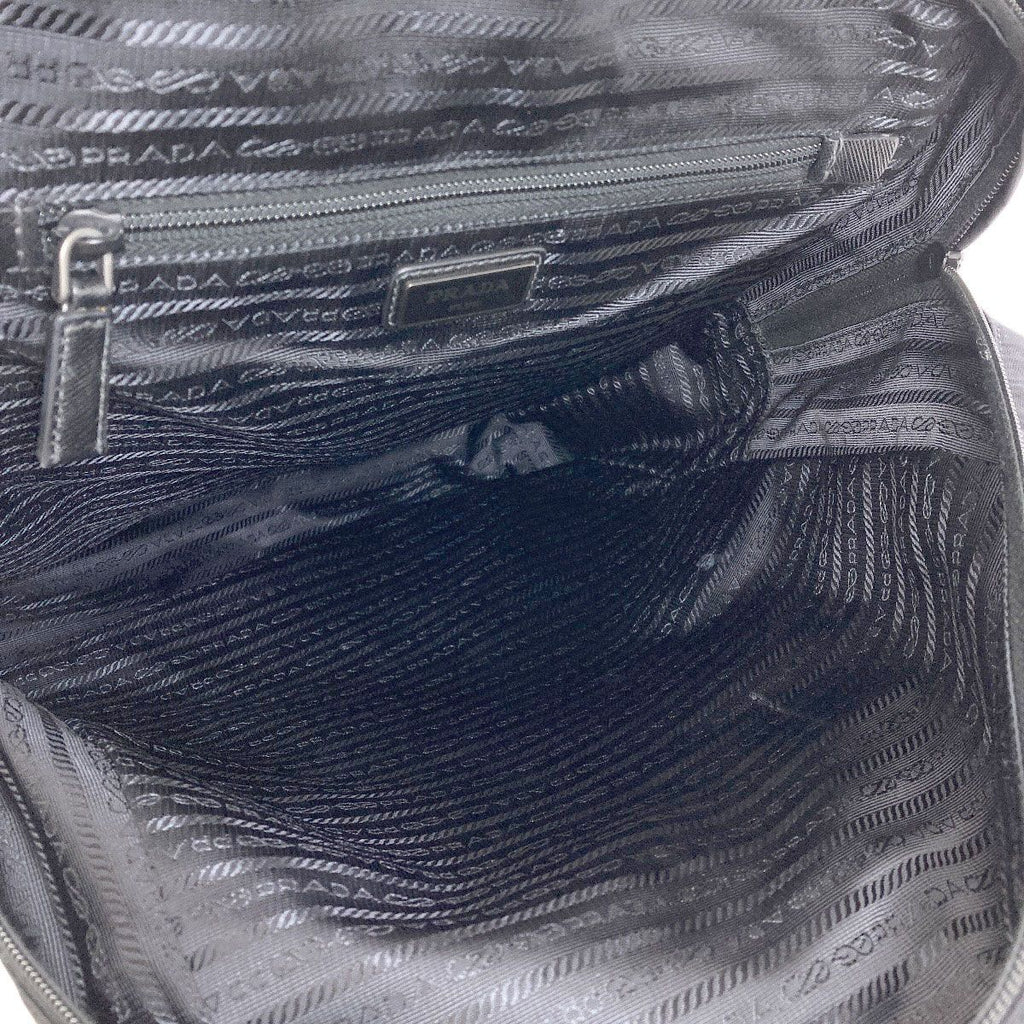Prada Logo Backpack Recycled Nylon — view 5