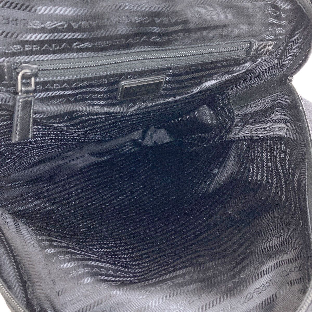 Prada Logo Backpack Recycled Nylon — view 5