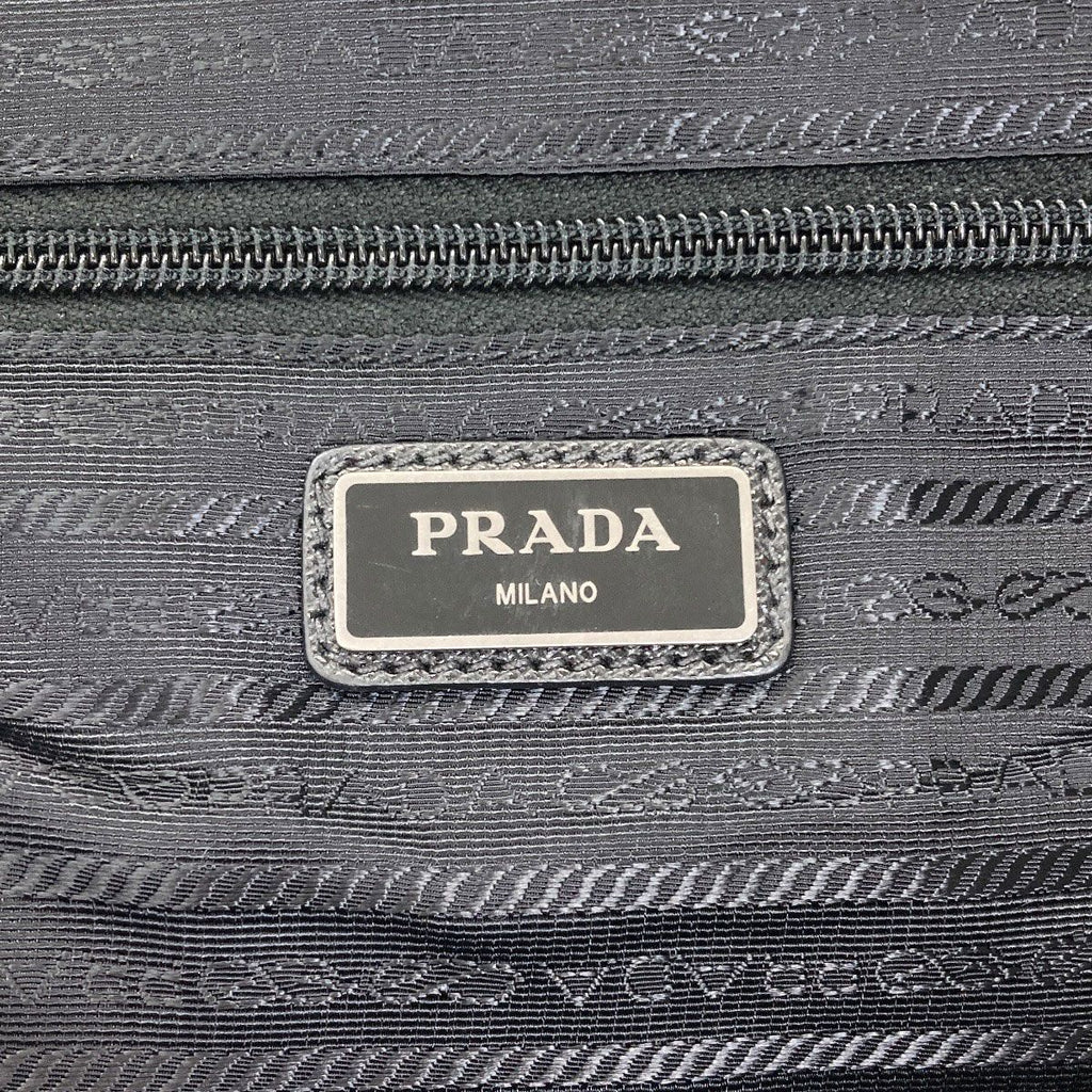 Prada Logo Backpack Recycled Nylon — view 6