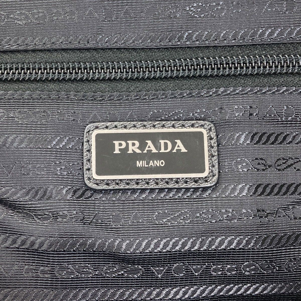 Prada Logo Backpack Recycled Nylon — view 6