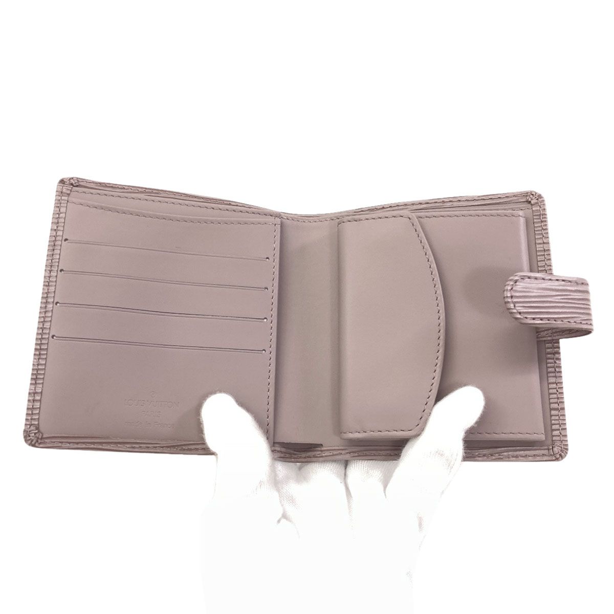 Louis Vuitton Portefeuille Compact Bifold Wallet Epi — view 4