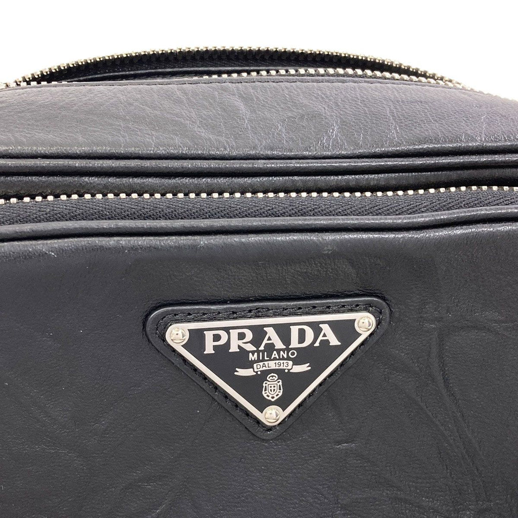 Prada Logo Shoulder Bag Calfskin — view 7