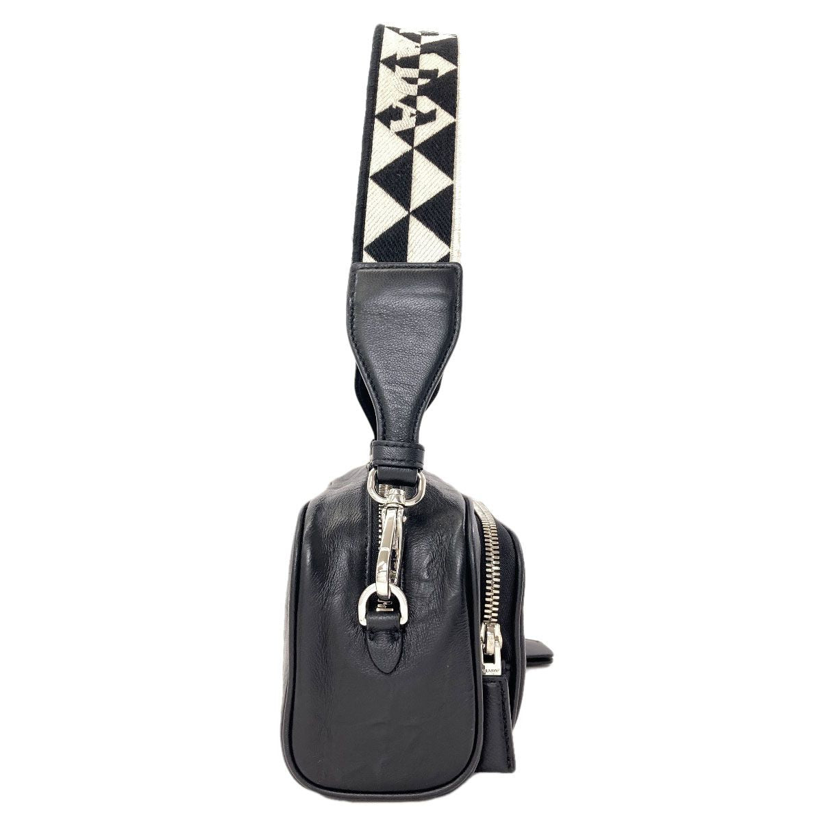 Prada Logo Shoulder Bag Calfskin — view 3