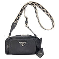 Prada Logo Shoulder Bag Calfskin