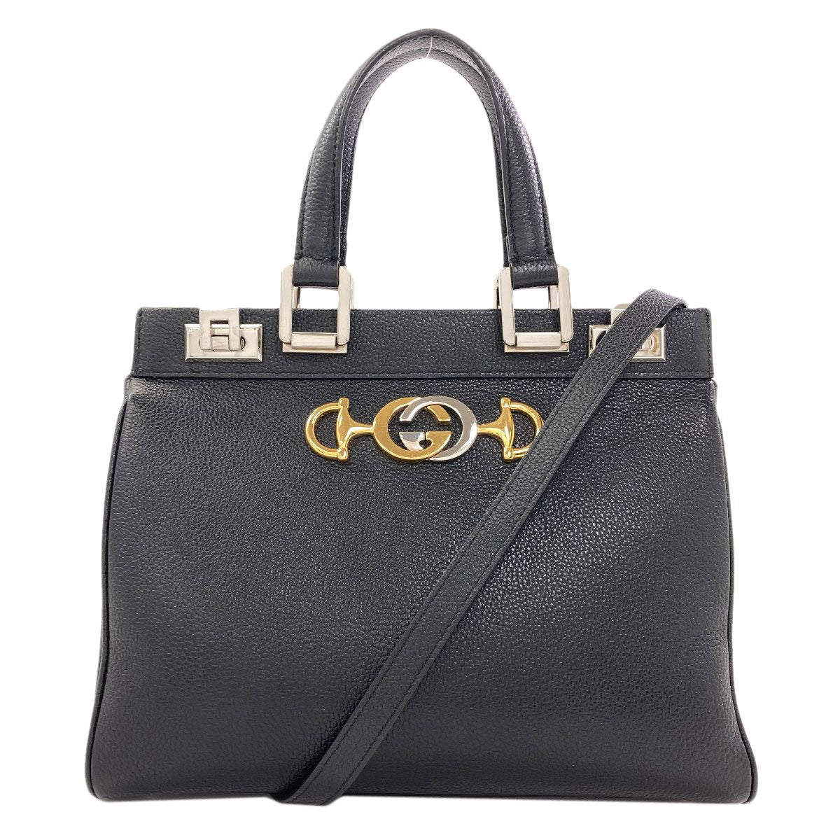 Gucci Zumi 2-Way Handbag Calfskin