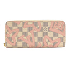 Louis Vuitton Portefeuille Clemence Tahiti Collection Wallet Damier Canvas