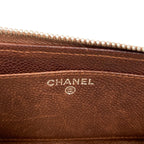 Chanel CC Logo Silver Card Case Caviar Leather — view 5