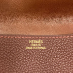 Hermes Dogon Card Case Gold Taurillon — view 6