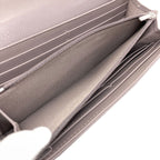 Chanel Quilted Classic Long Silver Wallet Grained Calfskin — view 5