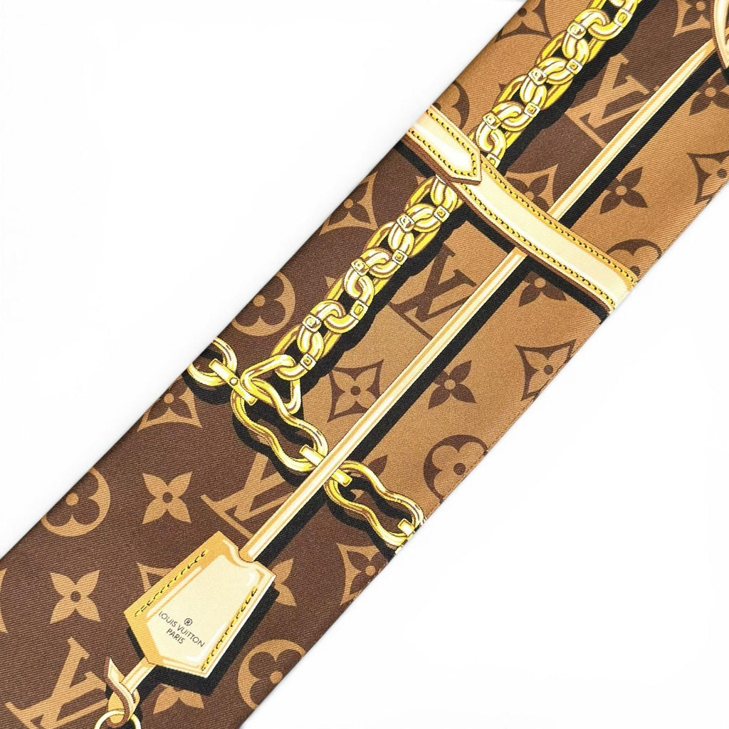 Louis Vuitton Bandeau Monogram Confidential Silk 100% Scarf — view 6