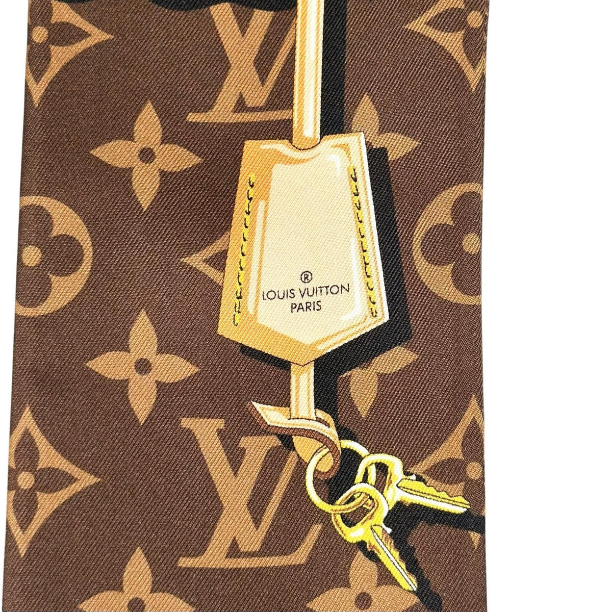 Louis Vuitton Bandeau Monogram Confidential Silk 100% Scarf — view 8
