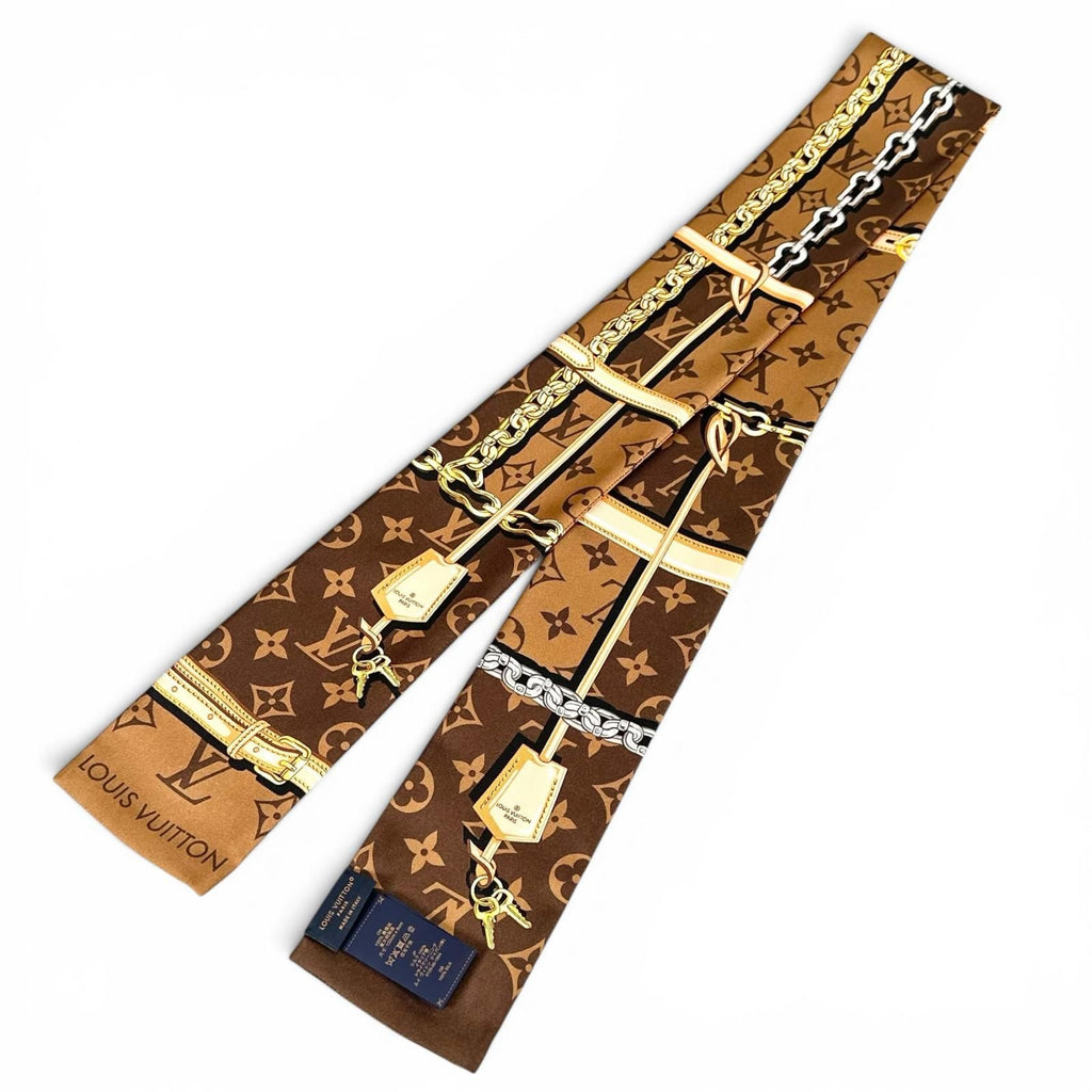 Louis Vuitton Bandeau Monogram Confidential Silk 100% Scarf — view 3