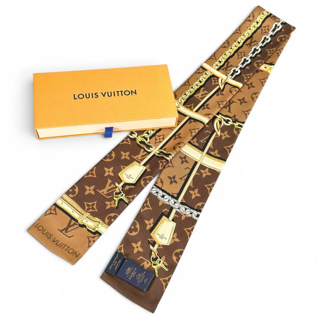 Louis Vuitton Bandeau Monogram Confidential Silk 100% Scarf — view 2