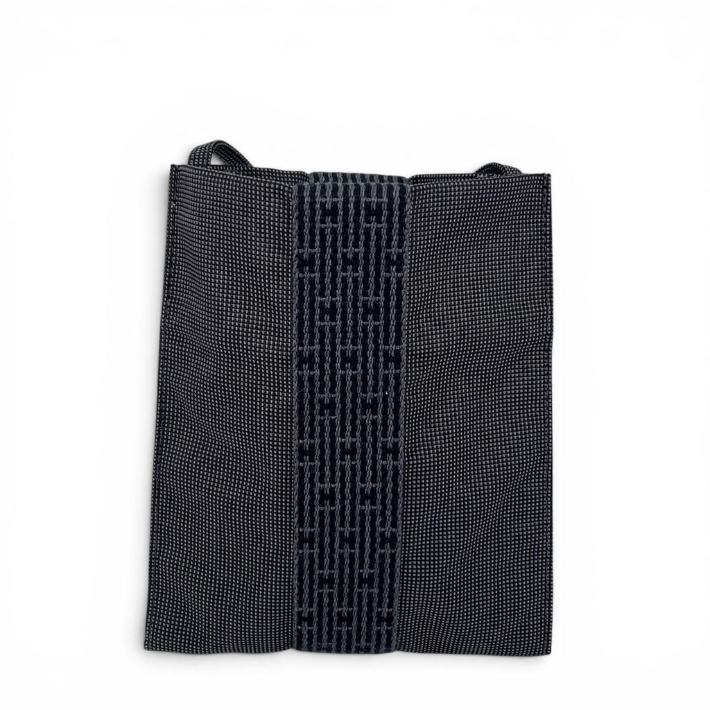 Hermes Herline Pochette H Logo Square Crossbody Mini Back Shoulder Bag Gray — view 3
