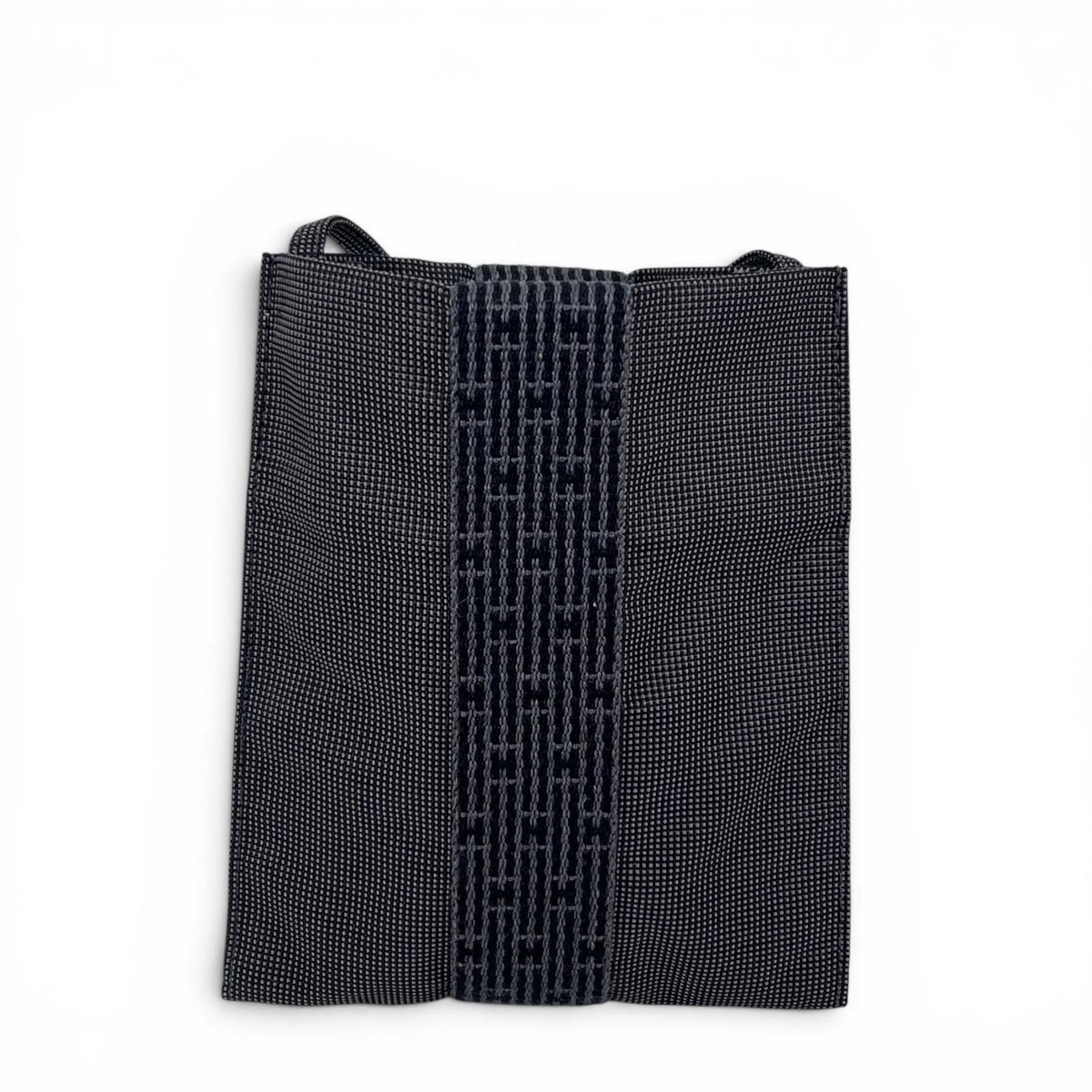 Hermes Herline Pochette H Logo Square Crossbody Mini Back Shoulder Bag Gray — view 3