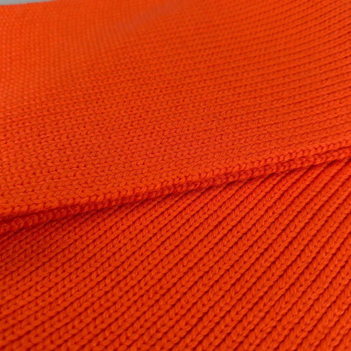 Prada Wool 100% Logo Patch Scarf Shawl Orange — view 3