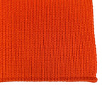 Prada Wool 100% Logo Patch Scarf Shawl Orange — view 4