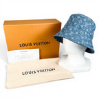 Louis Vuitton Bob Monogram Denim Bucket Hat Indigo — view 2