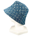 Louis Vuitton Bob Monogram Denim Bucket Hat Indigo — view 4