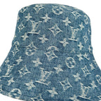 Louis Vuitton Bob Monogram Denim Bucket Hat Indigo — view 8
