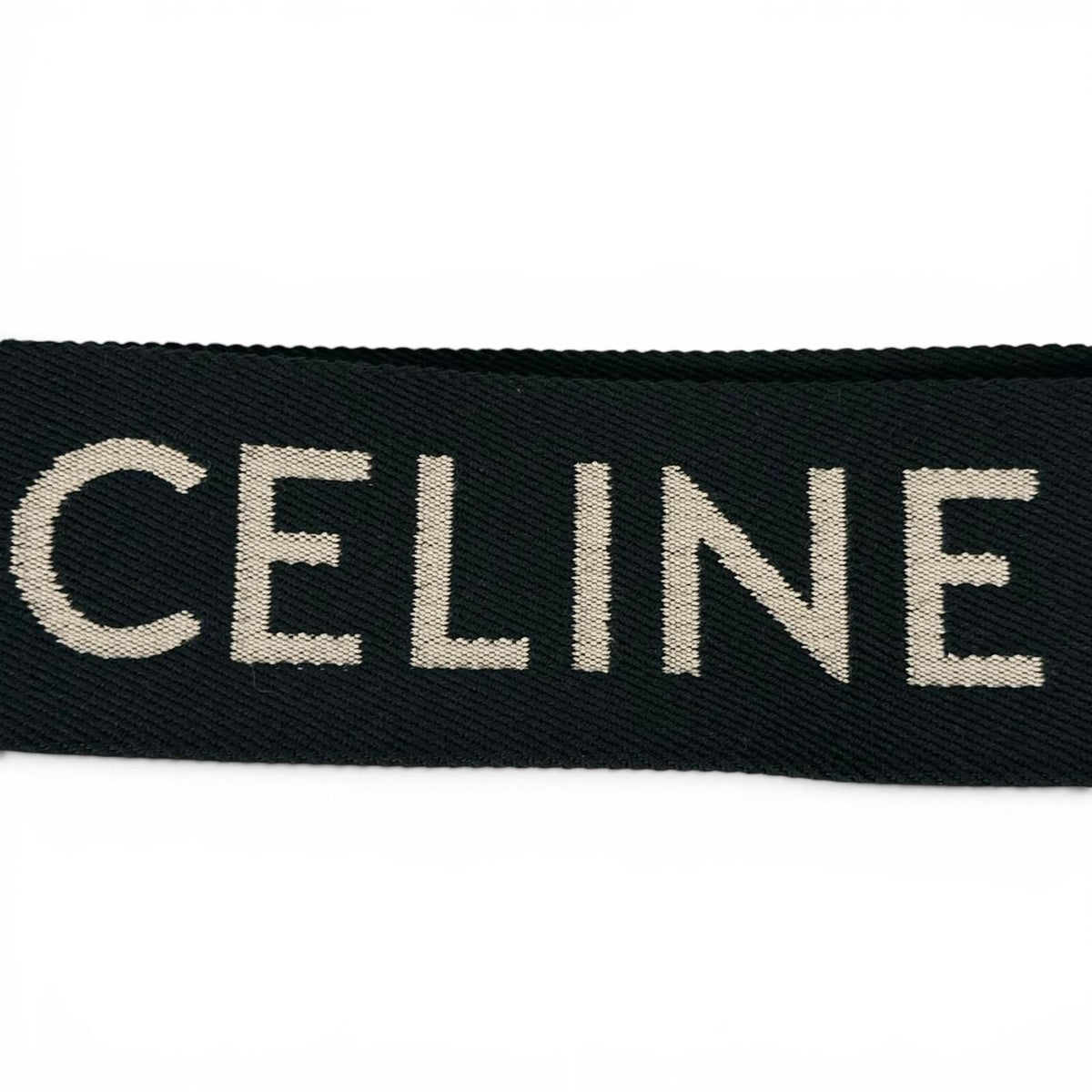 Celine Jacquard Short Strap Shoulder Black Gold — view 6