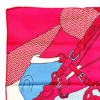 Hermes Carre 45 Harnais de Cabriolet Category Wagon Harness Silk 100% Scarf — view 3
