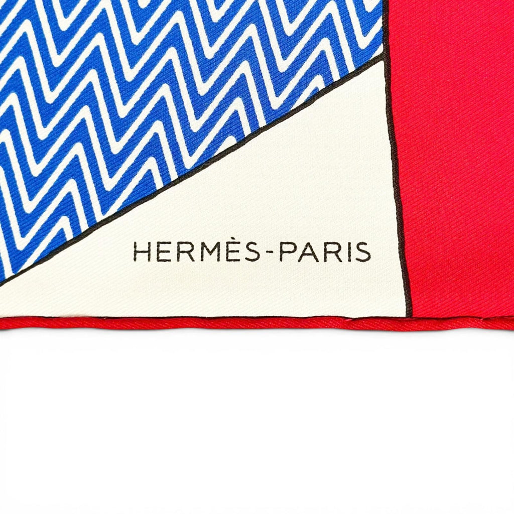 Hermes Carre 45 Harnais de Cabriolet Category Wagon Harness Silk 100% Scarf — view 7