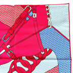 Hermes Carre 45 Harnais de Cabriolet Category Wagon Harness Silk 100% Scarf — view 4