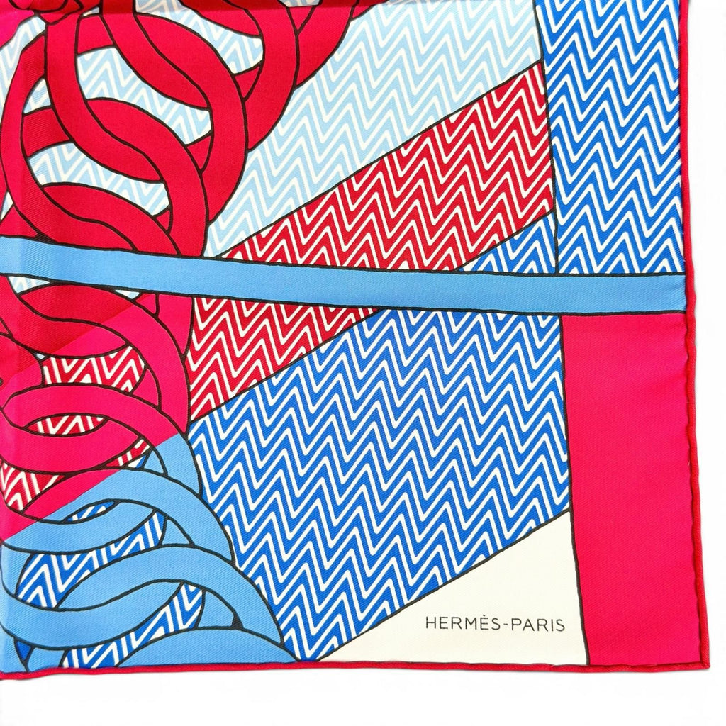 Hermes Carre 45 Harnais de Cabriolet Category Wagon Harness Silk 100% Scarf — view 6