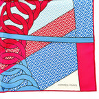 Hermes Carre 45 Harnais de Cabriolet Category Wagon Harness Silk 100% Scarf — view 6