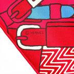 Hermes Carre 45 Harnais de Cabriolet Category Wagon Harness Silk 100% Scarf — view 8