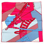 Hermes Carre 45 Harnais de Cabriolet Category Wagon Harness Silk 100% Scarf