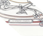 Hermes Twilly Legendary Harness Silk 100% Scarf White Red — view 8
