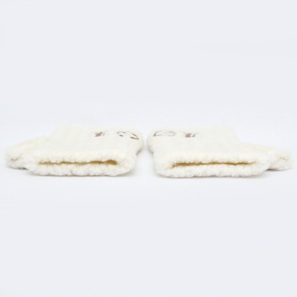 Louis Vuitton Gloves LV Cozy S Cream Wool — view 4