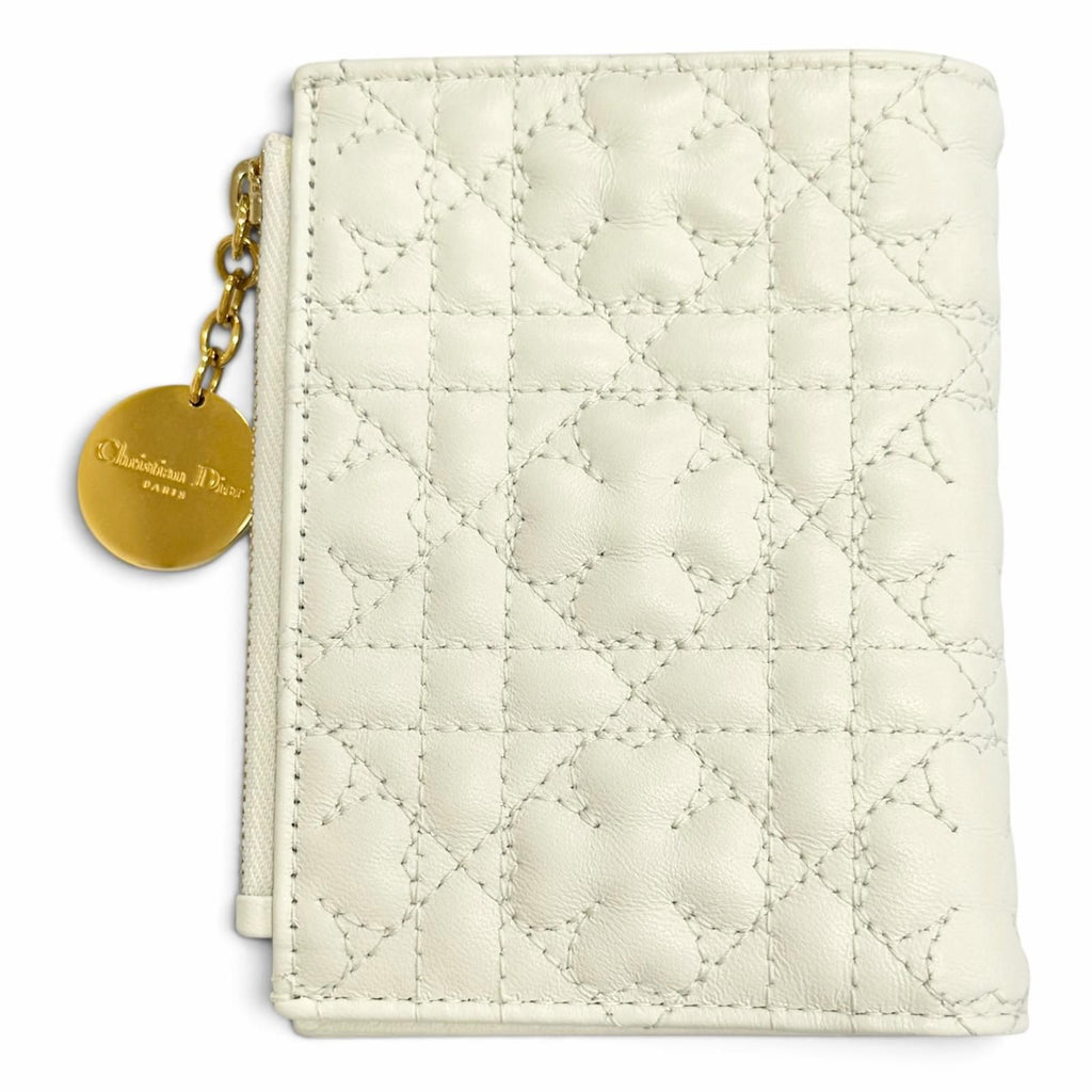 Dior Lady Dahlia Wallet Cannage All Star Bifold — view 3