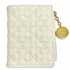 Dior Lady Dahlia Wallet Cannage All Star Bifold